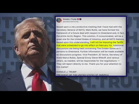 Trump backs off Greenland tariffs, announces NATO Deal framework