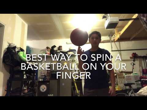 BEST Way to Spin a Basketball on your Finger 🏀