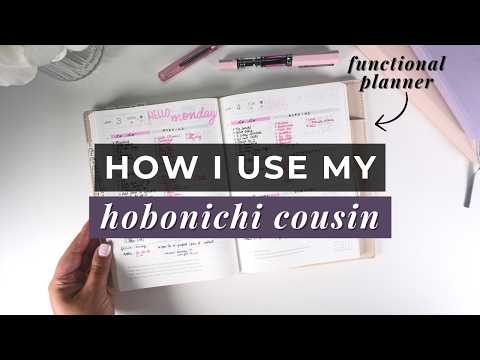 How I'm using my Hobonichi Cousin ☽ functional planner + staying organized (+ spread ideas!)