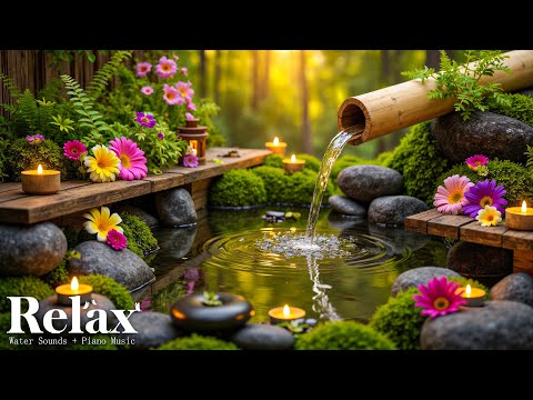 Relaxing Music for Healing + Water Sounds 🌿 Relieves Stress, Calm Anxiety & Depression, Deep Sleep