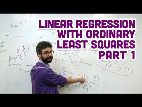 3.2: Linear Regression with Ordinary Least Squares Part 1 - Intelligence and Learning