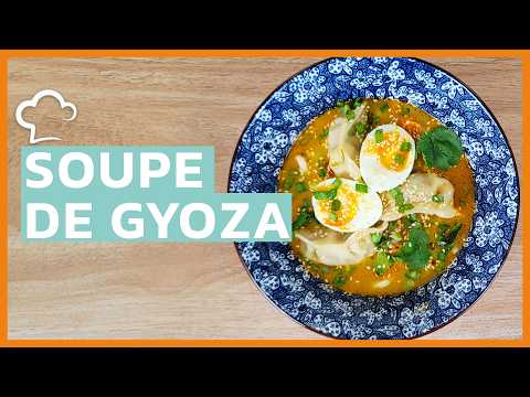 Soupe Gyoza au Bouillon Coco-Cacahuète & Nouilles Udon