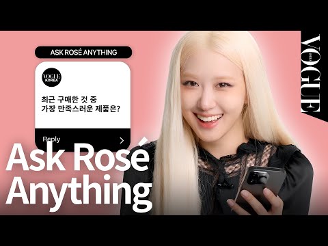 [ENG] What's Rosé's favorite ramen snack? Ask Rosé anything Rosé | VOGUE MEETS