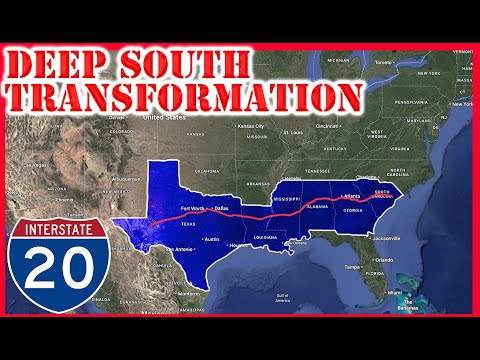 How Interstate 20 TRANSFORMED The South | The Deep South Main Highway