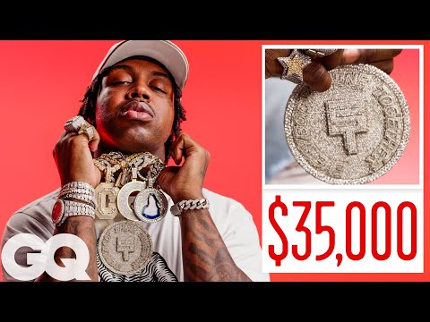 EST Gee Shows Off His Insane Jewelry Collection | On the Rocks | GQ