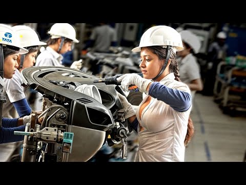 Tata Manufacturing process inside Indian Car Factory: Assembly line Harrier, Nexon, Safari