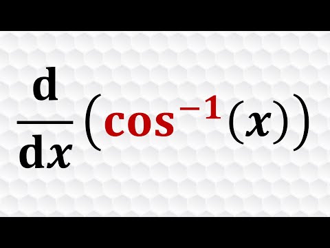 Derivative of inverse cosine function