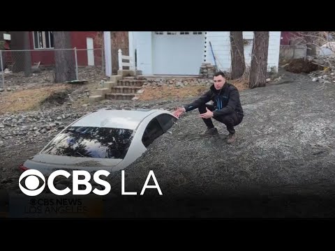 Cars, homes buried in mud after Wrightwood storm