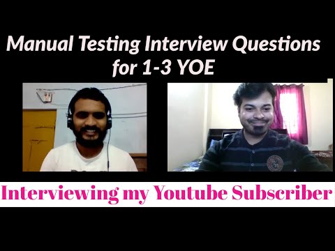 Manual Testing Interview Questions for 1-3 YOE | Interviewing my Subscriber