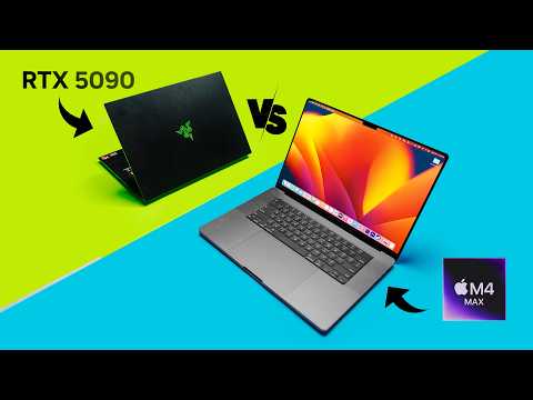 Fastest MacBook Pro vs an RTX 5090 Laptop