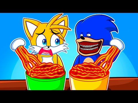 TAILS vs SHIN SONIC MUKBANG CHALLENGE!