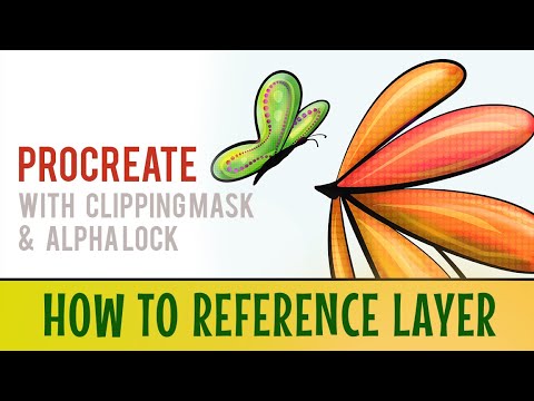 How Procreate beginners can color inside lines using reference layer, color drop and clipping mask