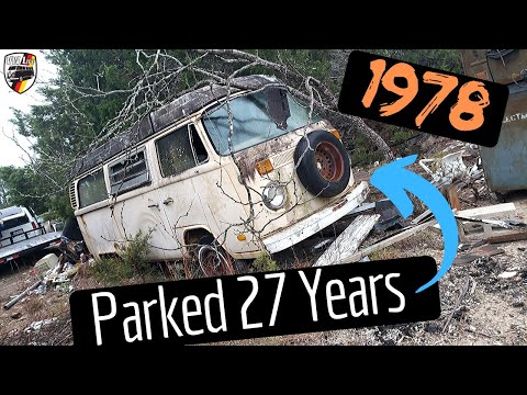PARKED 27 YEARS!!! 1978 Volkswagen Bus Rescue from the Woods