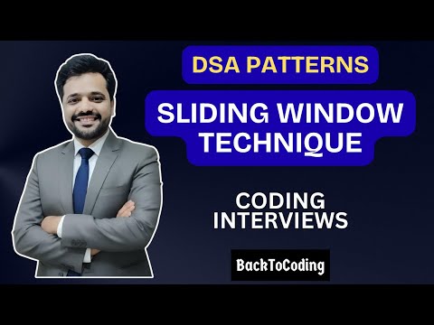 Sliding Window Technique | DSA Patterns for Coding Interviews #backtocoding