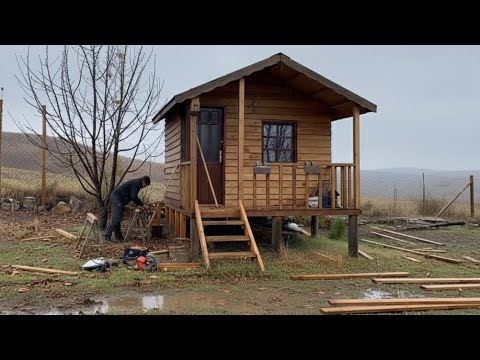 Building a Wooden House in 7 Days - Start to Finish