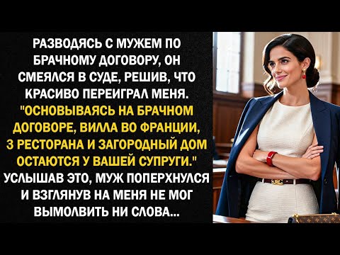 Разводясь с мужем по брачному договору, он смеялся в суде, решив, что красиво переиграл меня...