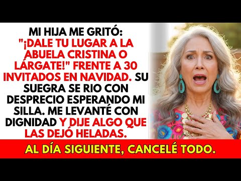 En Navidad mi hija gritó "¡Dale tu lugar a MI suegra!"... al día siguiente les quité TODO