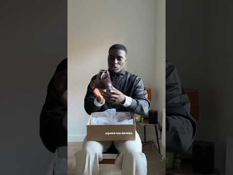 Unboxing A New Pair of Derbys #fashion #footwear #unboxing