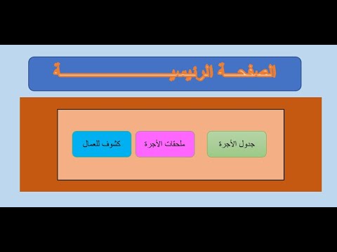 تصميم واجهة  احترافية بإستخدام برنامج   Excel  الإنتقال بين الصفحات باستخدام أزرار