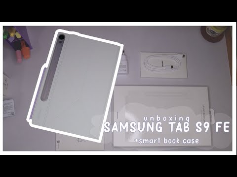 [unboxing]  💜awesome SAMSUNG TAB S9 FE lavender version + accesories🤍