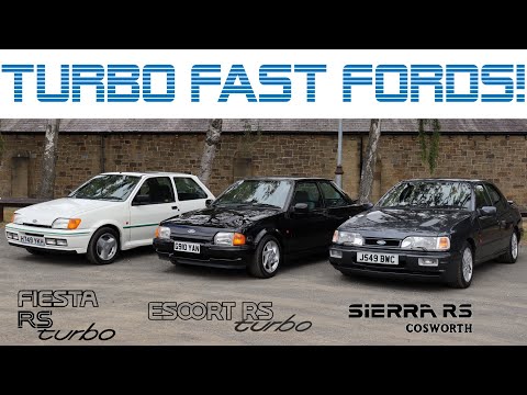 Fiesta RS Turbo vs Escort RS Turbo Series 2 vs Sierra Sapphire Cosworth 4x4 – Fast Ford Shootout!