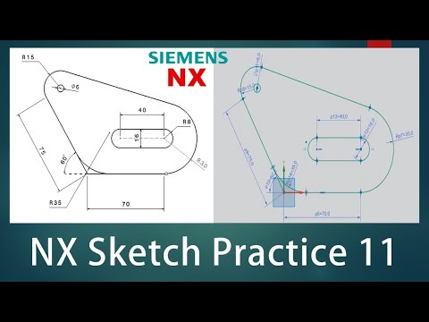 NX Sketch Practice - 11