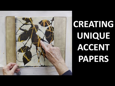Creating Unique Accent Papers on the Gel Plate - Easy 3-Layer Process