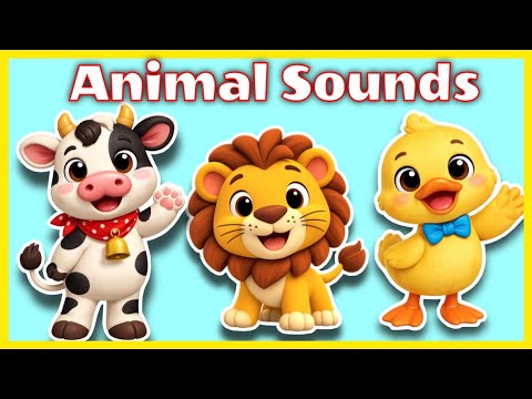 Animal Sounds for Toddlers! Toddler Learning Videos | Animal Toys | Simple Preschool Song |