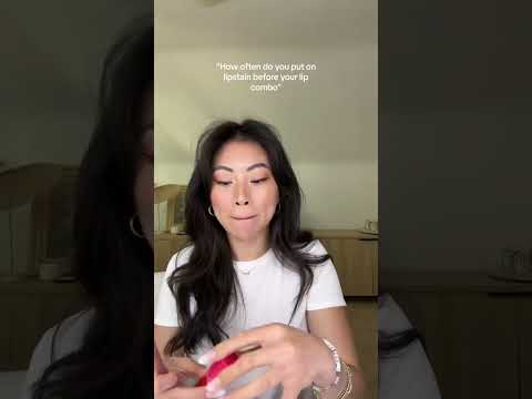 HOW OFTEN DO YOU PUT ON A LIP STAIN BEFORE YOUR LIP COMBO #shorts