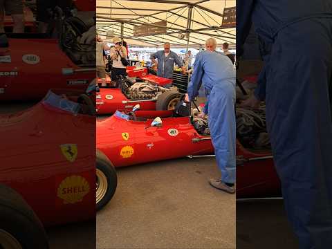 Enjoy the music of a Ferrari V12 warming up in a 312/69 😌 #f1 #goodwood #ferrari #rawsound
