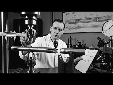 영국 기술자들이 U보트 선체 강철을 시험하던 중… 독일이 패배한 진짜 이유를 알아냈다