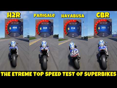 MOST EXTREME SUPER TUNED SUPERBIKES TOP SPEED BATTLE! 🔥 Max Upgraded H2R vs V4R vs M1000RR 400+ KM/H