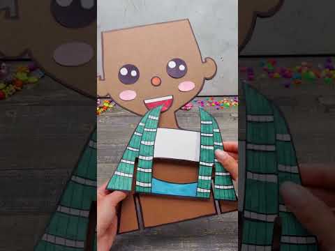 驚くべき紙人形の作成 #shorts
