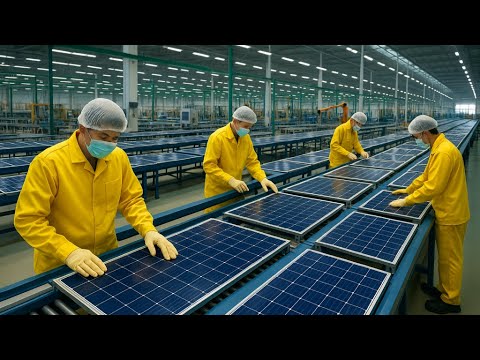 Inside the Factory Where Solar Panels Are Made (The SECRET FULL process)