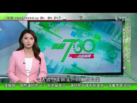 無綫TVB 730一小時新聞｜中國大閘蟹恢復直接供香港 有專門店負責人指來貨價下跌約一成｜風暴麥德姆登陸廣東逾15萬人疏散 海南天氣惡劣不少旅客滯留｜西澳居民七年前於鯊魚灣掘出明朝佛像｜TVBNews