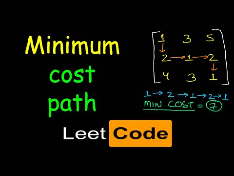 Minimum path sum | Min cost Path | Dynamic programming | Leetcode #64