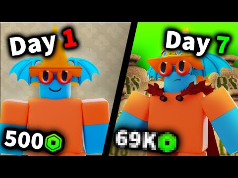 How much ROBUX can you make in 1 WEEK?