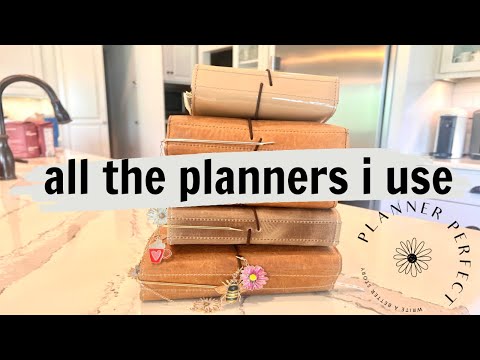 All My Planner Perfect Planners & Travelers Notebooks I Use #jennypenton #plannerperfect
