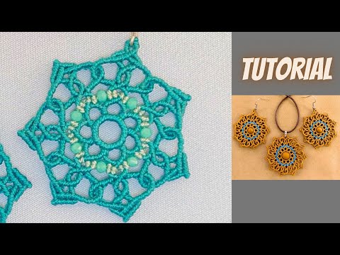 DIY Mandala jewelry, Micro macrame tutorial
