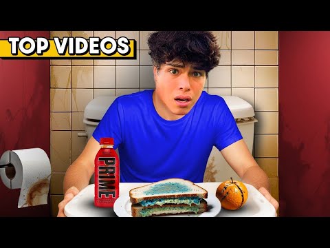 Eating Middle School Food for 100 Hours!! | Stokes Twins