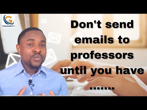5 Things To Do Before Sending Emails To Professors for M.Sc and PhD in Canada