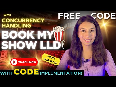 BookMyShow Low level design with code & Concurrency | Movie Ticket Booking System Design #lld #easy