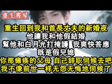【重生爽文】重生回到我和首長丈夫的新婚夜，他让我和他假结婚，幫他和白月光打掩護，我爽快答應。既是假兒媳，你那患癌的父母自己辭職伺候去吧！我可不像前世一样无怨无悔了伺候你们了#小說 #重生 #完结文