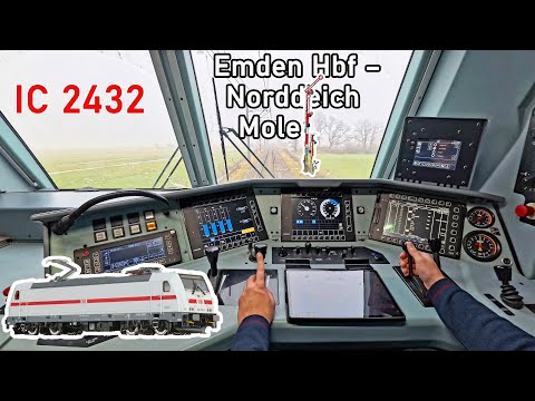 Im Nebel an die Küste | IC 2432 Emden Hbf - Norddeich Mole | IC 2-Führerstandsmitfahrt