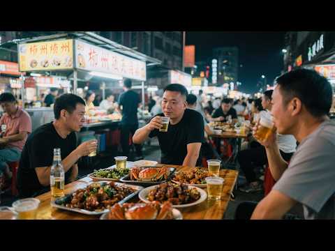 柳州夜排档霸主，每晚10点半开门就排队 几十种硬菜随意搭配，可炒粉可炒菜【舟小九】