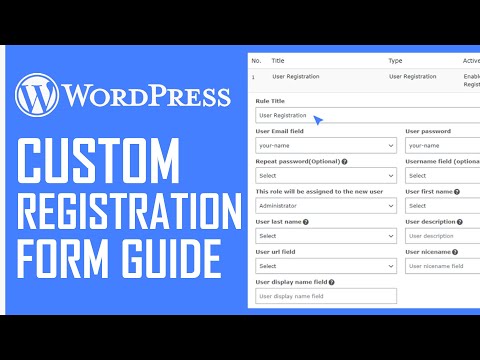 How To Make A Custom Registration Form On WordPress - Quick And Easy! (2022)