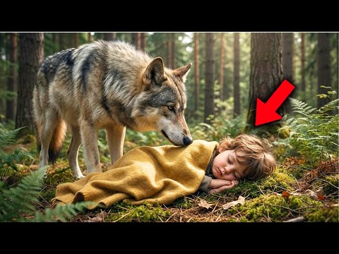 Un Lobo Encuentra A Un Niño Moribundo En El Bosque, Y Lo Que Hace Conmueve A Todos