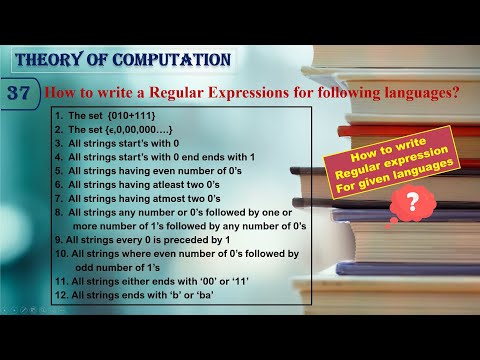 How to Write Regular Expressions for Given Languages? | 12 Solved Examples | TOC | Lecture 37
