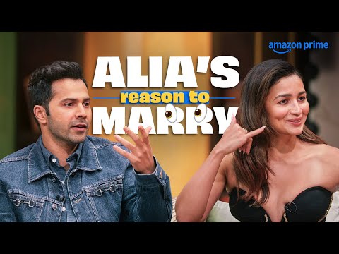 Alia Bhatt ‘s Reason to Marry 👀 ft. Varun Dhawan | Two Much with Twinkle and Kajol | Prime Video IN