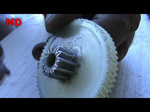 How to restore a plastic gear yourself and easily